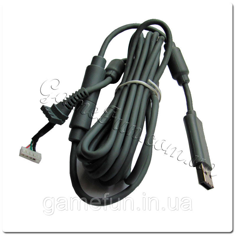 Дріт для дротового джойстика Xbox 360 5 pin (Сірий), фото 1