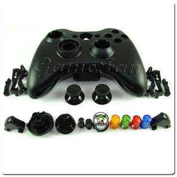 Корпус для бездротового джойстика Xbox 360 (Black)