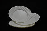 Пластмасова кругла перекусна (салатна) тарілка Ø 17.5 см (білий колір), фото 4