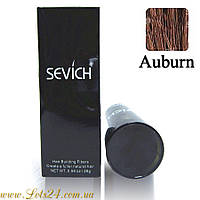 Пудра-загусник волосся Sevich 10 кольорів для об'єму камуфляж лисини, як-от Toppik Fully Caboki Auburn (рижий)