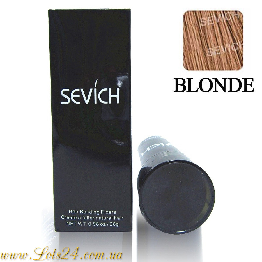 Пудра-загусник волосся Sevich 10 кольорів для об'єму камуфляж лисини, як-от Toppik Fully Caboki Blond (Блонд)