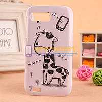 Чохол-бампер пластик для Acer Liquid Gallant Duo E350 Жираф