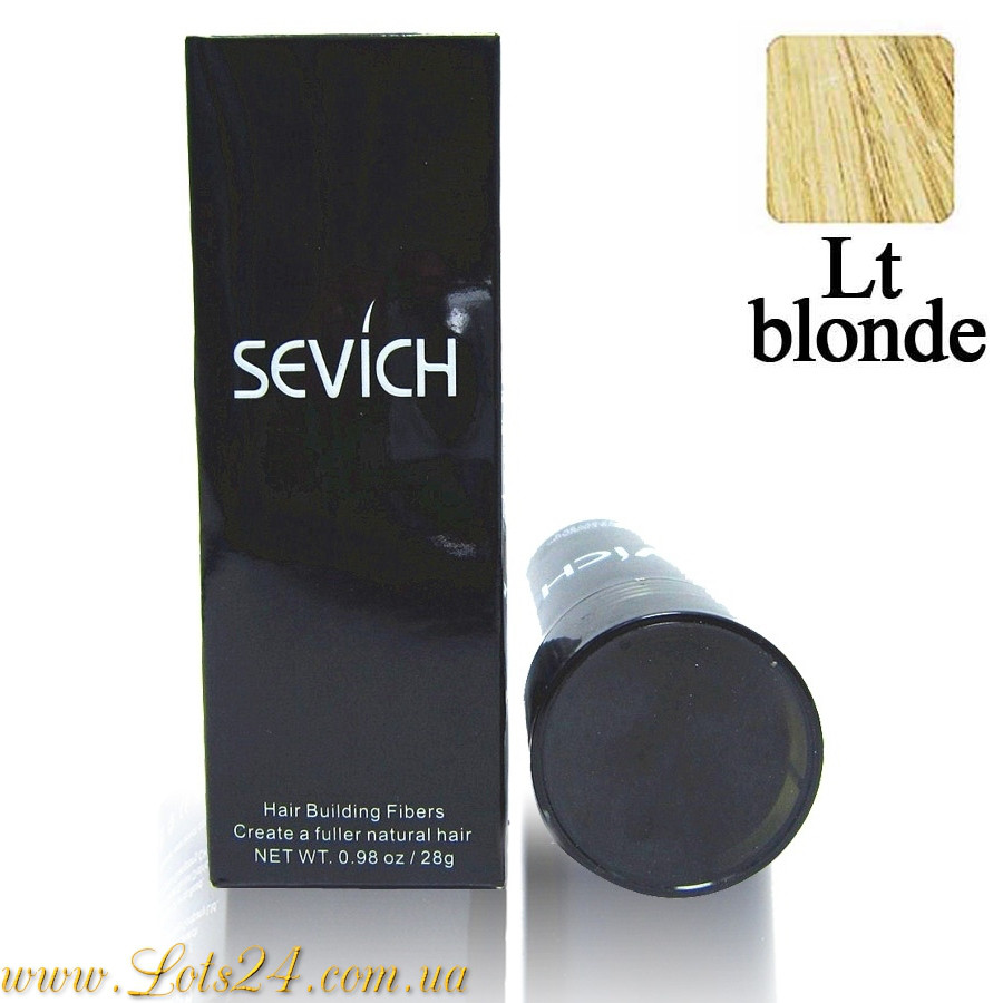 Пудра загуститель волос Sevich 10 цветов для объема камуфляж лысины как Toppik Fully Caboki Light Blond - фото 1 - id-p398711689