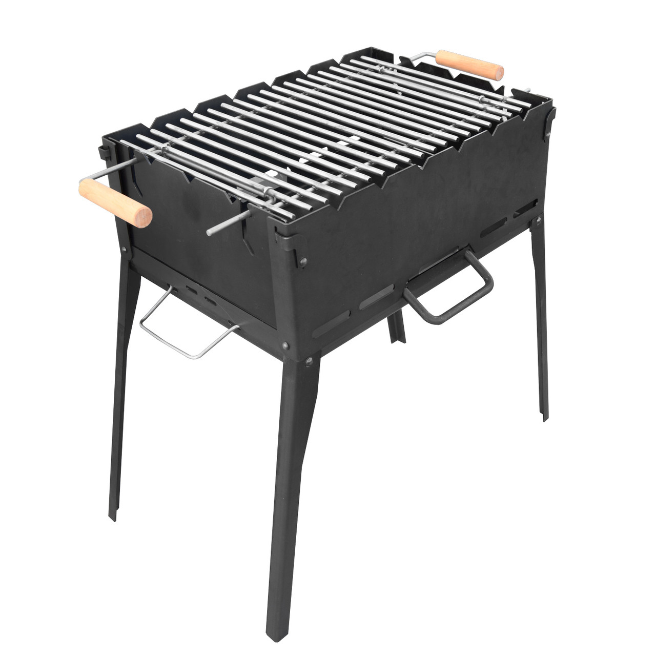 Мангал-трансформер на 8 шампуров без съемных деталей и чехла + решетка ...