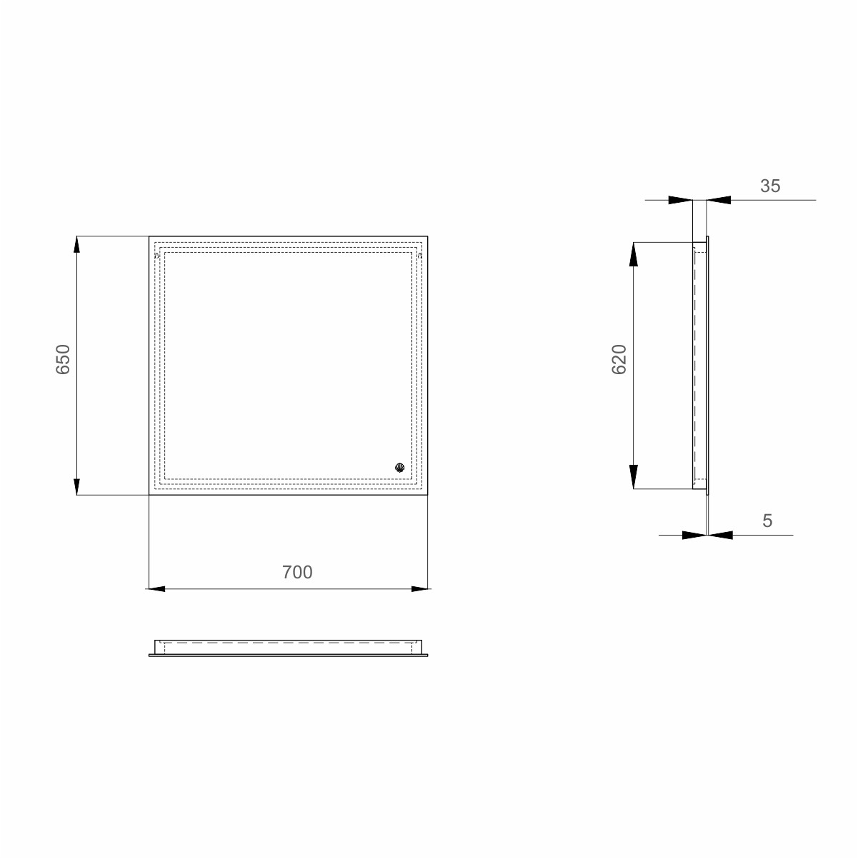 Зеркало Sanwerk "Escada" 70 Led - фото 2 - id-p24530564