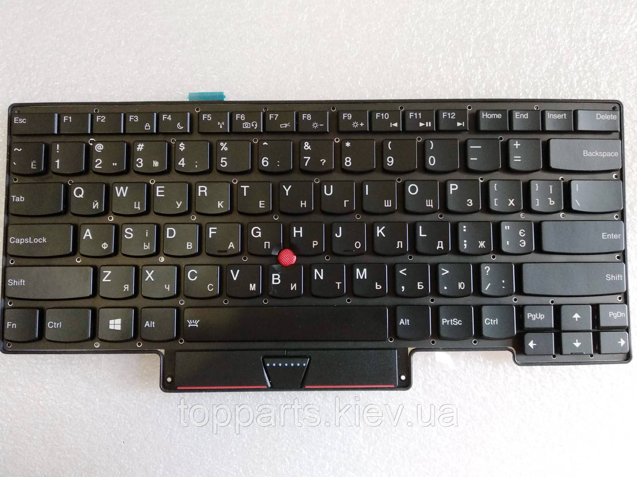 Клавіатура для ноутбуків Lenovo ThinkPad X1 Carbon Gen1 чорна з чорною рамкою з підсвічуванням, з трекпоинтом