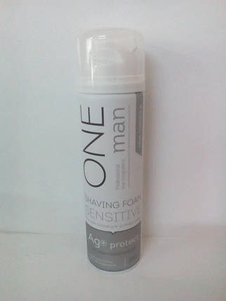 Піна для гоління для чутливої шкіри з іонами срібла Oneman (антибак дія) 200 мл (0894), фото 1