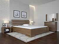Кровать деревянная Домино с подъемным механизмом двуспальная 160х200, Бук