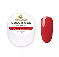 Гель-краска GDСосо Color Gel 150 Приглушенный красный 5 ml