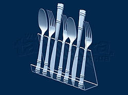 Пластикова підставка для виделок, ножів і ложок, акрил 3 мм