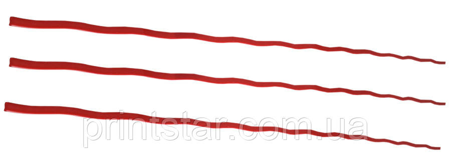 Марзан 10х4.5х1150 мм. pvc red wavy