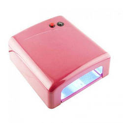 УФ лампа для манікюру і педикюру 36Вт таймер 120сек ZM818 рожева