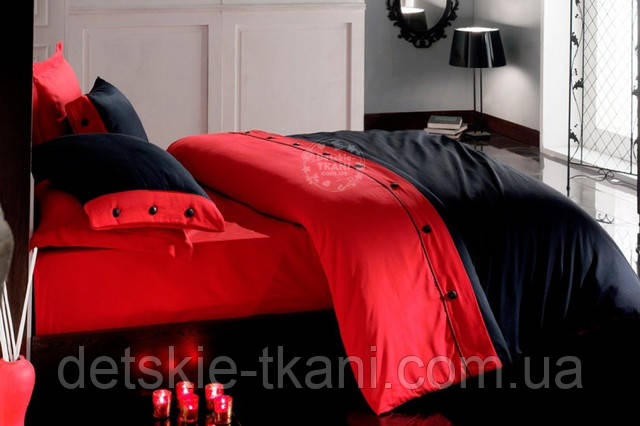 Сатин чорного кольору Тканина преміум класу