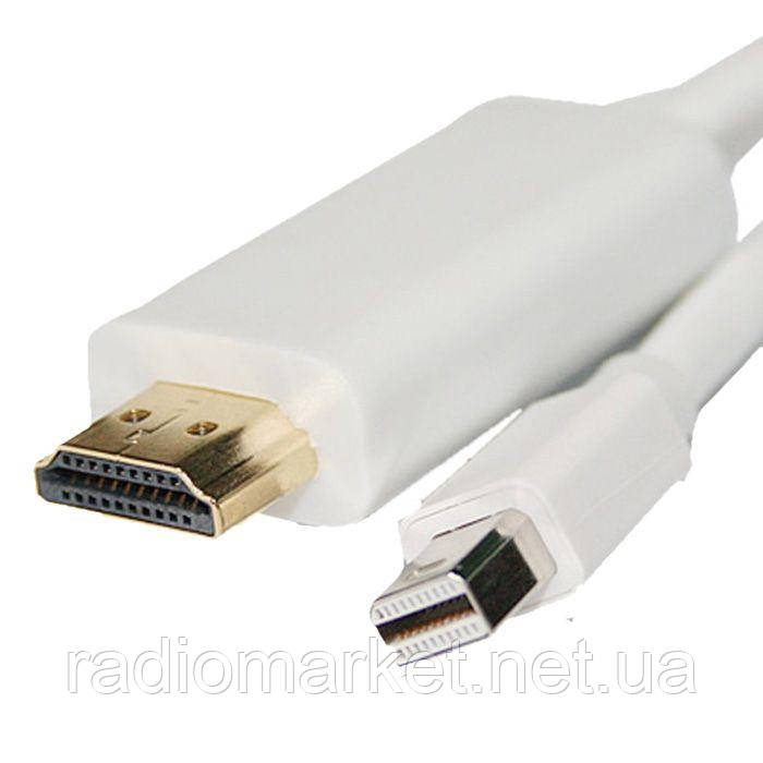 Шнур шт.HDMI- шт.mini Display Port, gold, 1 м