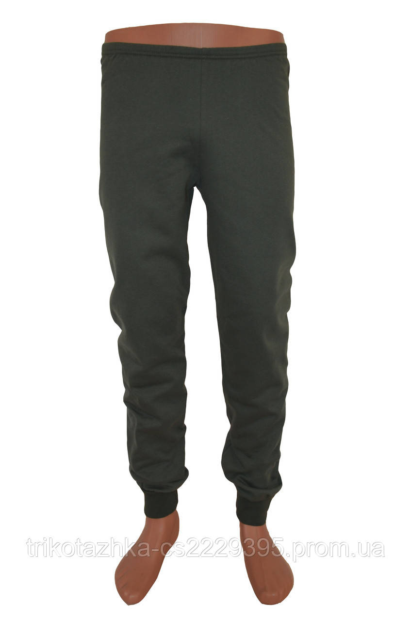 Мужские трикотажные штаны оливковые с начёсом с 42 по 60 размер ...