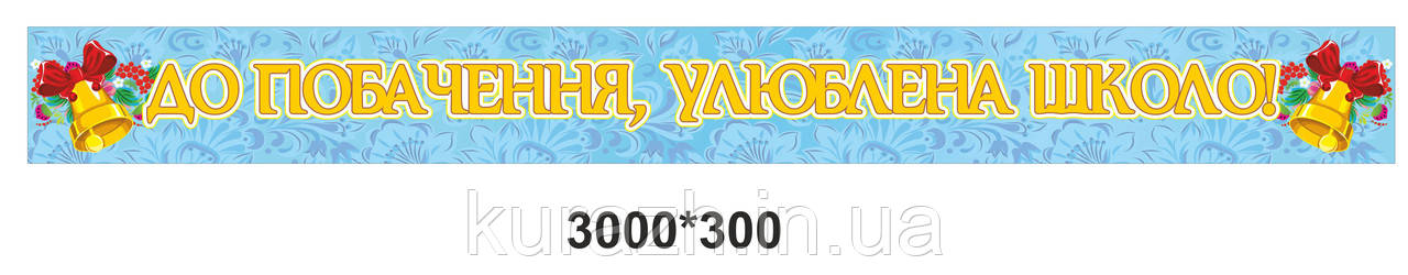 Баннер "До побачення, улюблена школа!"