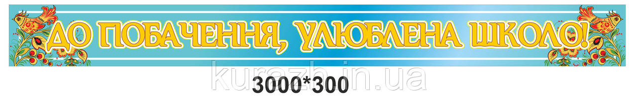 Баннер "До побачення, улюблена школа!", фото 1