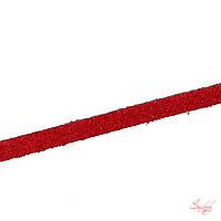 Замшевый шнур 2мм для рукоделия цвет красный