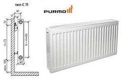 Радіатор PURMO Compact тип 11 розмір 500x400