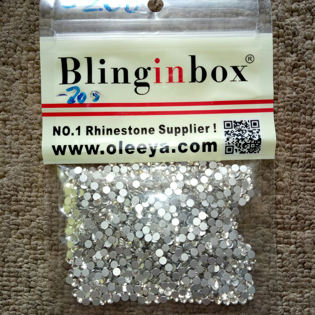 Стрази для нігтів, NailArt для нігтів, Набір страз на нігті Swarovski Crystal, Прикраси для нігтів 1240 шт.-3мм