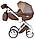Дитяча універсальна коляска 2 в 1 Adamex Luciano, фото 2