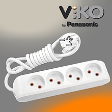 Подовжувач на 4 гнізда без заземлення (2 м) Multi-let VIKO