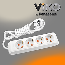 Подовжувач на 4 гнізда із заземленням (2 м) Multi-let VIKO