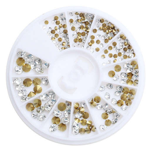 Стрази для нігтів Lpnails в каруселі конус