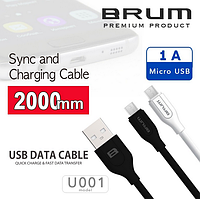 Кабель USB cable BRUM Classic U001m Micro USB (1A) (2M) черный