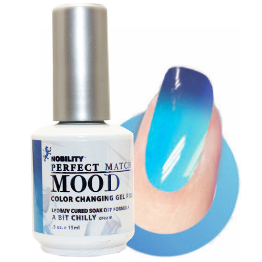 Термо гель-лак Lechat із синього на бірюзовий