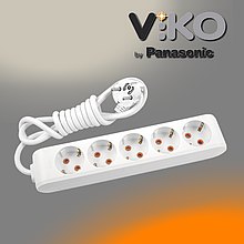 Подовжувач 5 гнізд з заземленням (2 м) Multi-let VIKO