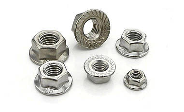 Гайка М12 з фланцем DIN 6923, ГОСТ Р 50592-93 з нержавійки