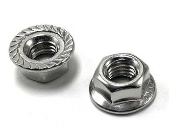 Гайка М5 з фланцем DIN 6923, ГОСТ Р 50592-93 з нержавійки