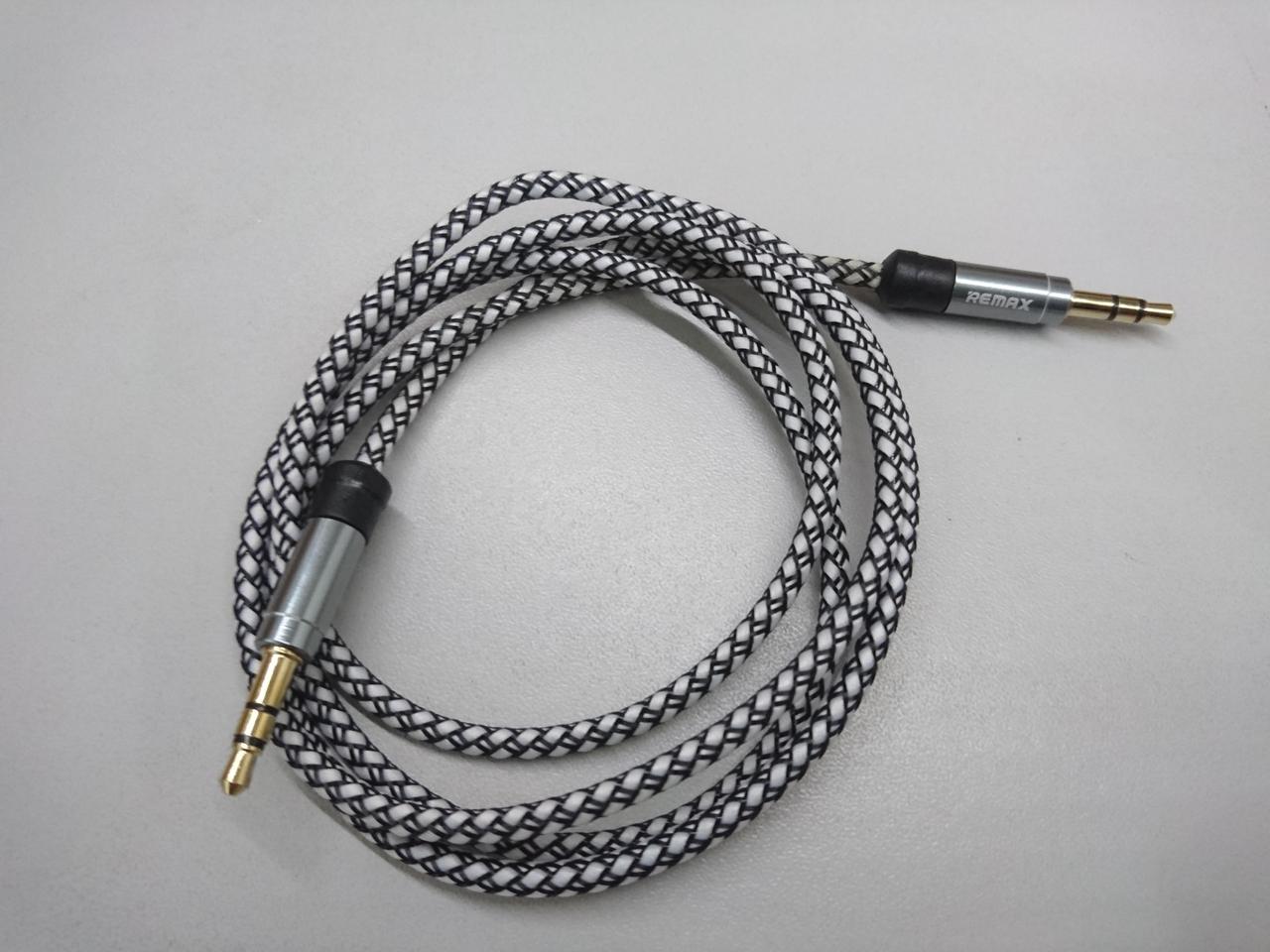 Аудио кабель (Aux) 3.5 jack m/m 1 метр Remax - фото 2 - id-p707940247