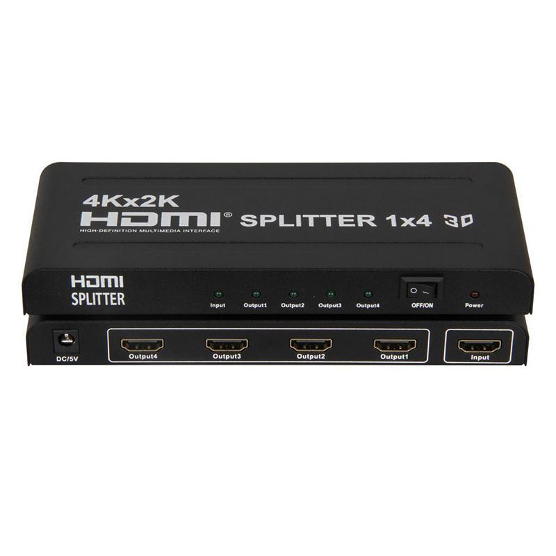 Cплітер HDMi Splitter 4port, підтримка UHD 4K