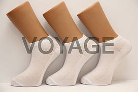 Чоловічі шкарпетки короткі в сіточку Ф3 білий сітка