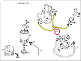 Autotechteile Трубка паливна (ТНВД - КЛАПАНА) MB Sprinter 2.2 CDI, фото 2