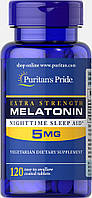 Melatonin 5 mg Puritan's Pride, 120 таблеток