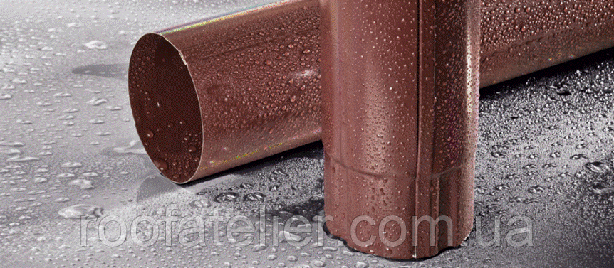 Водостічна труба Flamingo / Фламінго 90мм 1м