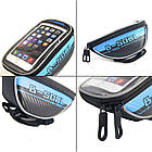 Велосипедна сумка-бардачок для смартфона B-SOUL синя, фото 4