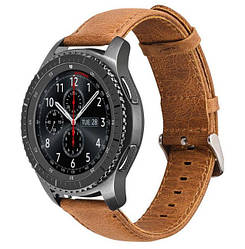 Шкіряний ремінець Primo для годинника Samsung Gear S3 Classic SM-R770/Frontier RM-760 - Light Brown