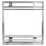 Карго 150 мм, з бічним кріпленням, 2 полиці, хром, фото 4