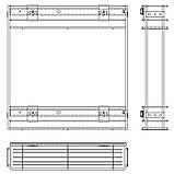 Карго 150 мм, з бічним кріпленням, 2 полиці, хром, фото 5