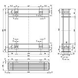 Карго 150 мм, з бічним кріпленням, 2 полиці, хром, фото 6