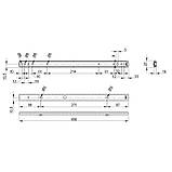 Карго 150 мм, з бічним кріпленням, 2 полиці, хром, фото 7