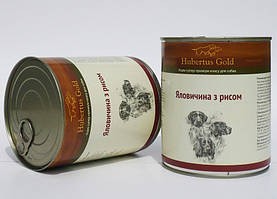 Консервований корм для собак. Hubertus Gold. Яловичина з рисом