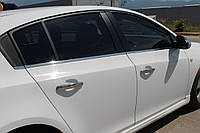 Chevrolet Cruze HB (2011-) Молдинги стекол нижні 6шт