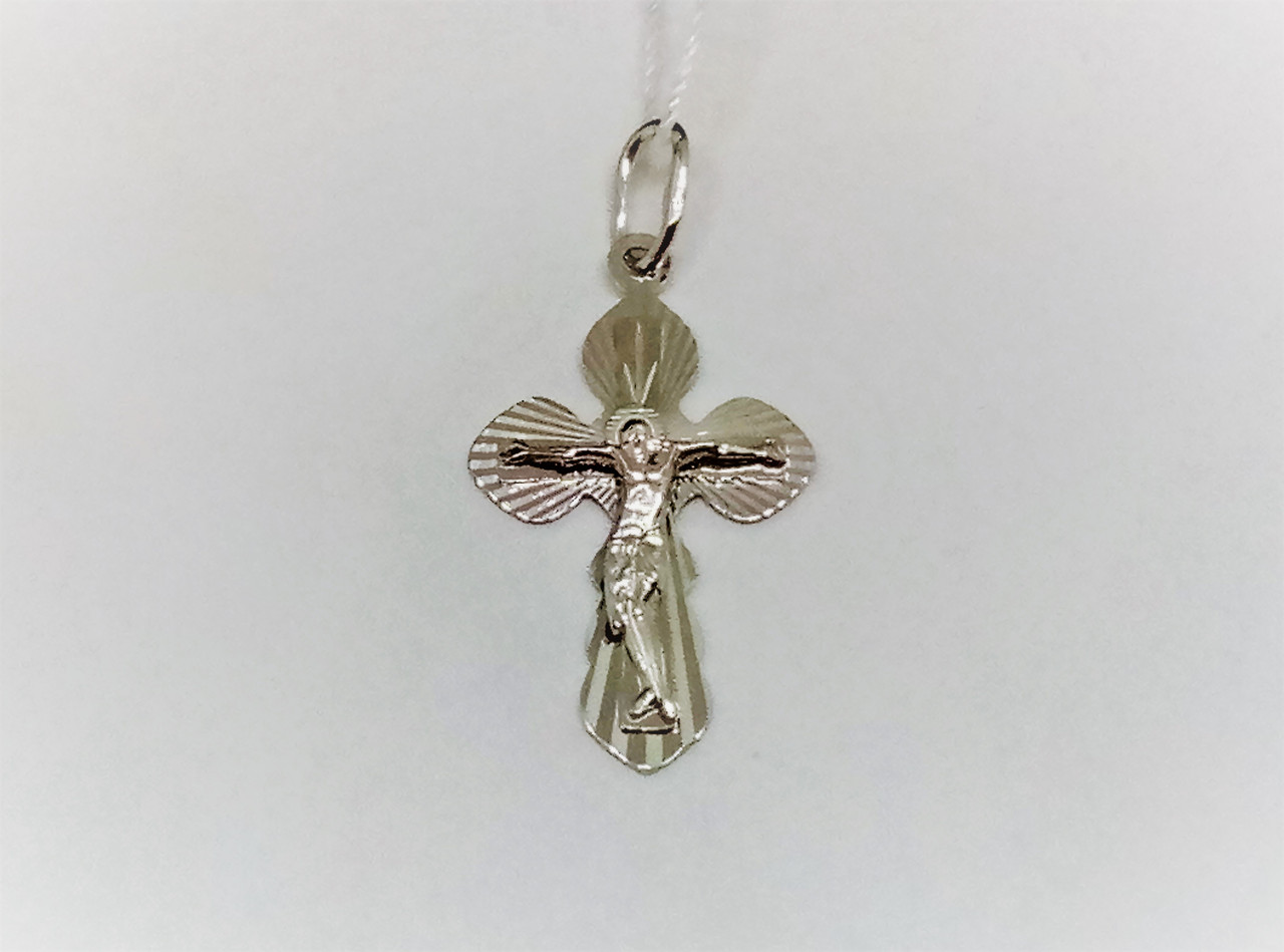 Золотий хрестик. Розп'яття Христа. 529703Б