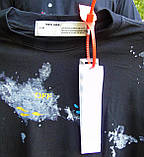 Футболка Off White Paint Splash Black, фото 4