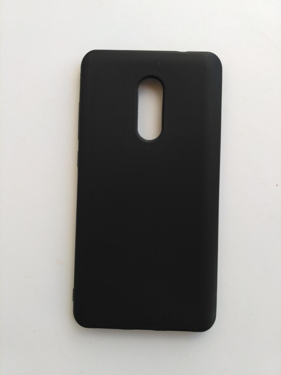 Силіконовий чохол для Xiaomi Redmi Note 4х / 4 Global чорний матовий Чорний 1303P